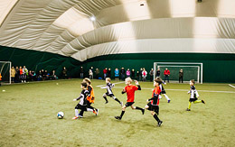 Indoor football pitch